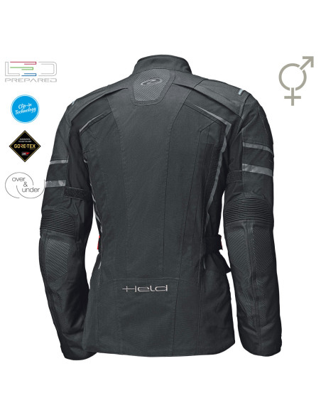 HELD KARAKUM TOP BLACK TEKSTILINĖ MOTO STRIUKĖ