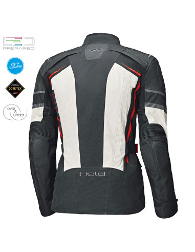 HELD KARAKUM TOP WHITE TEXTILE MOTO JACKET