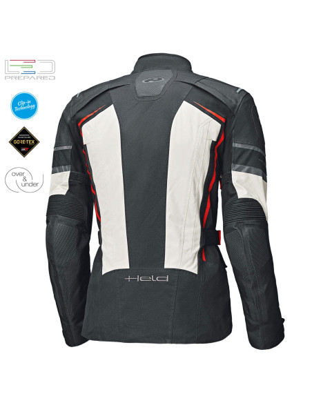 HELD KARAKUM TOP WHITE TEXTILE MOTO JACKET