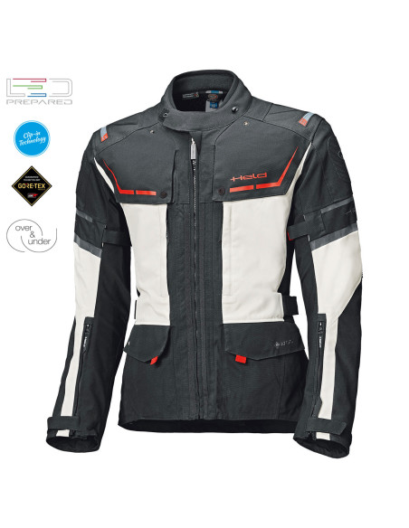HELD KARAKUM TOP WHITE TEXTILE MOTO JACKET