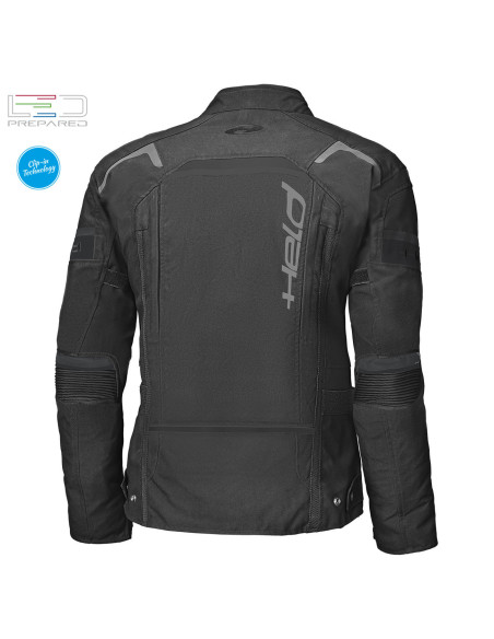 HELD TOURINO TOP BLACK TEKSTILINĖ MOTO STRIUKĖ