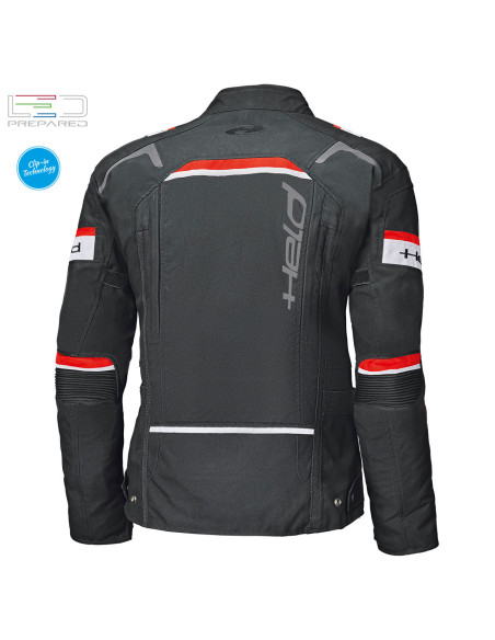 HELD TOURINO TOP BLACK/RED TEKSTILINĖ MOTO STRIUKĖ