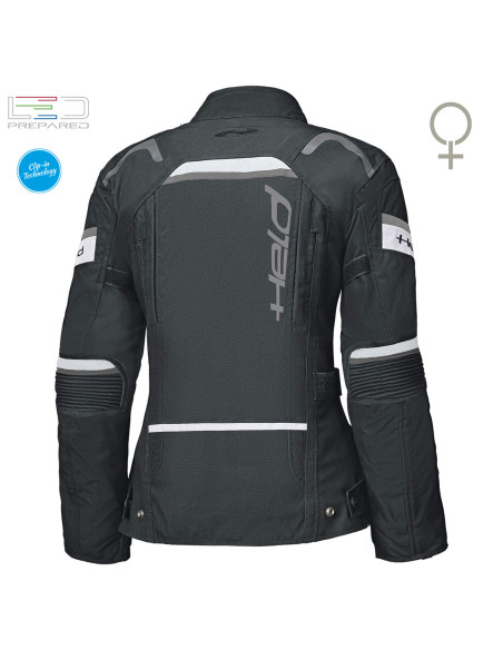 HELD TOURINO TOP BLACK/WHITE MOTERIŠKA TEKSTILINĖ MOTO STRIUKĖ