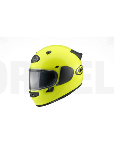 ARAI QUANTIC FLUOR YELLOW SPORTINIS/UŽDARAS MOTO ŠALMAS