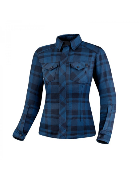 SHIMA RENEGADE 2.0 BLUE WOMEN'S MOTO SHIRT