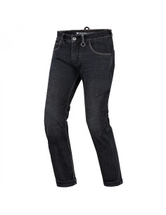 SHIMA DEVON BLACK MEN'S MOTO JEANS