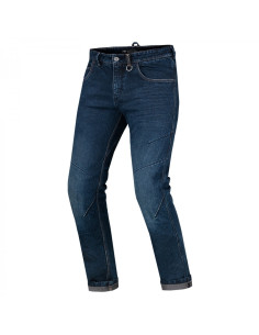 SHIMA DEVON DARK BLUE MEN'S MOTO JEANS