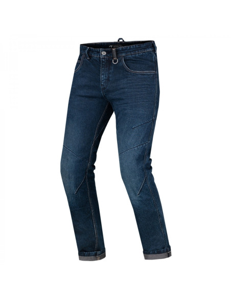 SHIMA DEVON DARK BLUE MEN'S MOTO JEANS