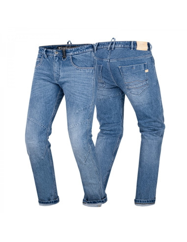 SHIMA DEVON BLUE MEN'S MOTO JEANS