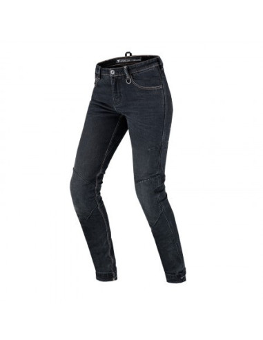 SHIMA DEVON BLACK WOMEN'S MOTO JEANS