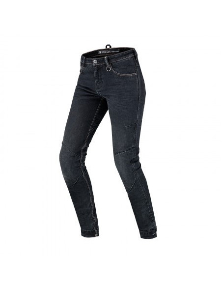 SHIMA DEVON BLACK WOMEN'S MOTO JEANS
