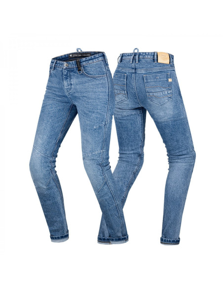 SHIMA DEVON BLUE WOMEN'S MOTO JEANS