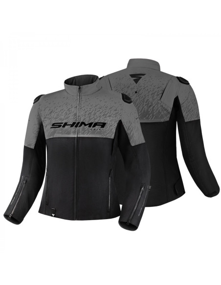 SHIMA DRIFT GREY WOMEN'S MOTO JACKET