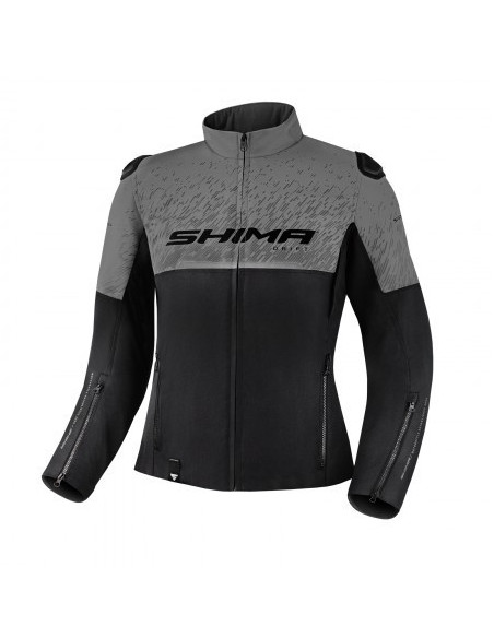 SHIMA DRIFT GREY WOMEN'S MOTO JACKET