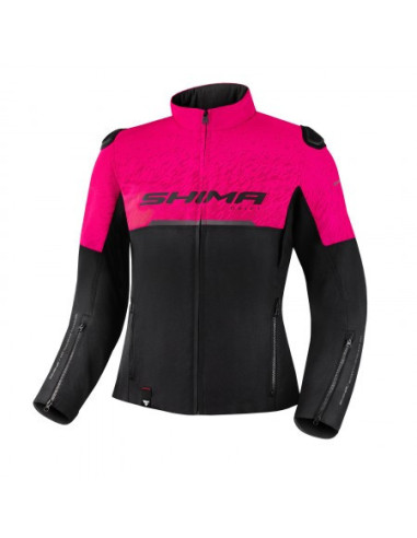 SHIMA DRIFT PINK WOMEN'S MOTO JACKET