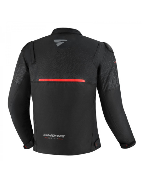 SHIMA DRIFT BLACK MEN'S MOTO JACKET