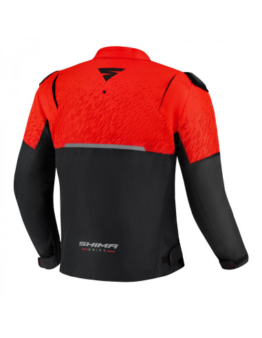 SHIMA DRIFT RED MEN'S MOTO JACKET