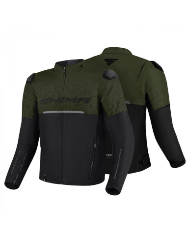 SHIMA DRIFT KHAKI MEN'S MOTO JACKET