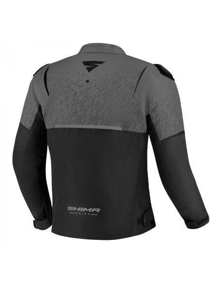 SHIMA DRIFT GREY MEN'S MOTO JACKET