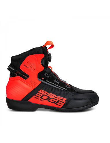 SHIMA EDGE VENT RED MOTO BOOTS
