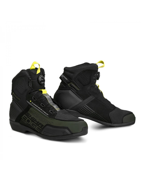 SHIMA EDGE VENT KHAKI MOTO BOOTS