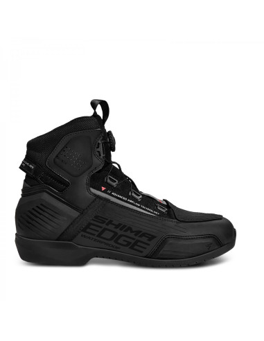 SHIMA EDGE WP BLACK MOTO SHOES