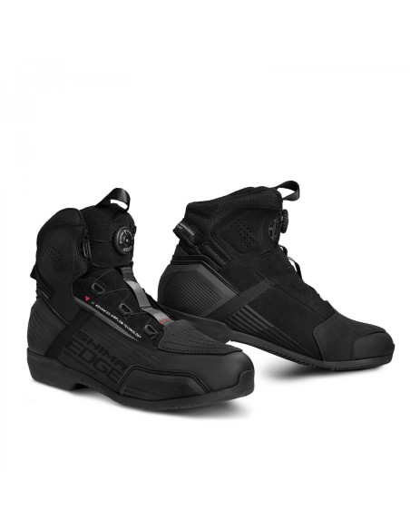 SHIMA EDGE WP BLACK MOTO SHOES