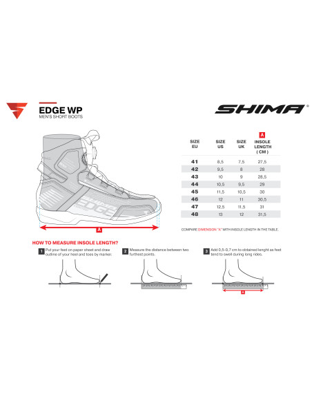 SHIMA EDGE WP YELLOW FLUO MOTO BATAI