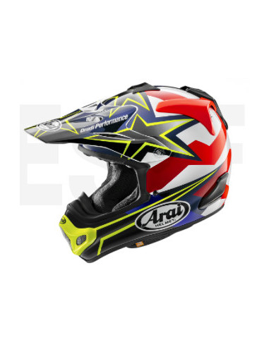 ARAI MX-V STARS&STRIPES FLUOR YELLOW KROSINIS MOTO ŠALMAS