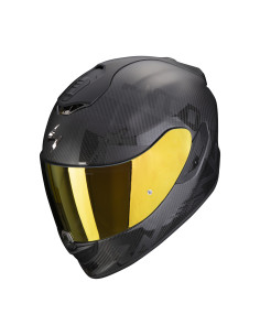 SCORPION EXO-1400 AIR CARBON CEREBRO BLACK SPORTINIS/UŽDARAS MOTO ŠALMAS