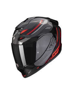 SCORPION EXO-1400 AIR CARBON KYDRA RED SPORTINIS/UŽDARAS MOTO ŠALMAS