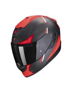 SCORPION EXO-1400 AIR CARBON KENDAL RED SPORTINIS/UŽDARAS MOTO ŠALMAS