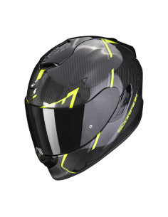 SCORPION EXO-1400 AIR CARBON KENDAL YELLOW FLUO SPORTINIS/UŽDARAS MOTO ŠALMAS