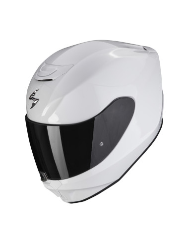 SCORPION EXO-391 WHITE SPORTINIS/UŽDARAS MOTO ŠALMAS