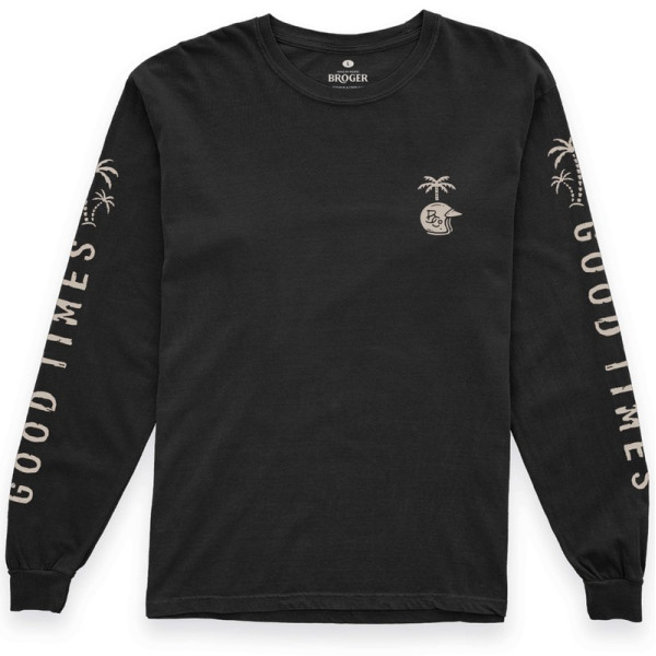 BROGER GOOD TIMES BLACK LONGSLEEVE MARŠKINĖLIAI