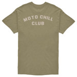 BROGER MOTO CHILL CLUB OLIVE T-SHIRT MARŠKINĖLIAI