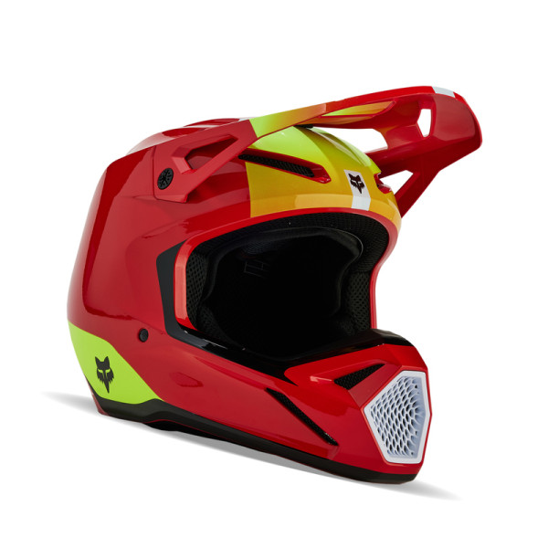 FOX YOUTH V1 BALLAST FLUO RED KROSINIS MOTO ŠALMAS